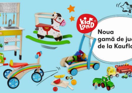 Kaufland invita copiii la joaca si aduce in magazine Kidland, prima sa marca proprie de jucarii