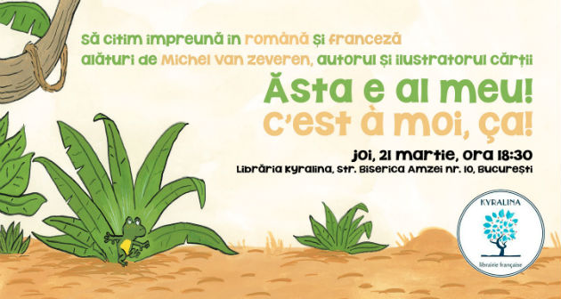 EDITURA CARTEA COPIILOR VA INVITA LA: Lansarea cartii "Asta e al meu!" in prezenta autorului si ilustratorului Michel Van Zeveren
