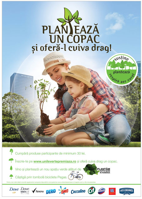 Unilever - Planteaza un copac si ofera-l cuiva drag!