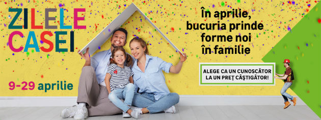 Ateliere gratuite de bricolaj, jocuri amuzante si concursuri cu premii de "Zilele Casei", pana pe 27 aprilie, la LEROY MERLIN