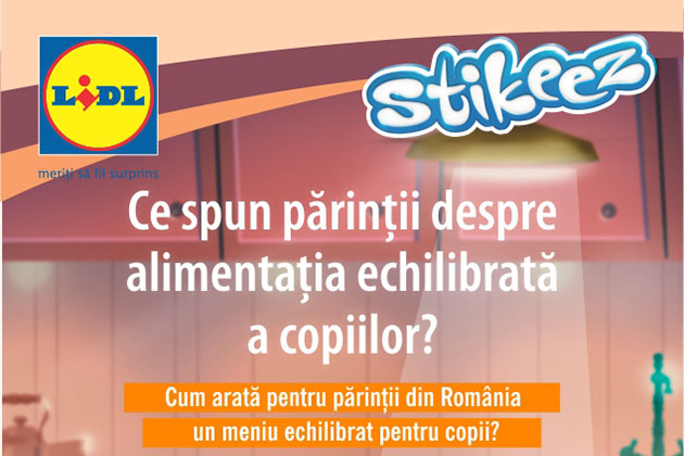 Studiu LIDL: 77% dintre parintii din Romania considera ca cel mai important aspect privind alimentatia echilibrata a copiilor este ca acestia sa manance mese gatite acasa cu produse proaspete