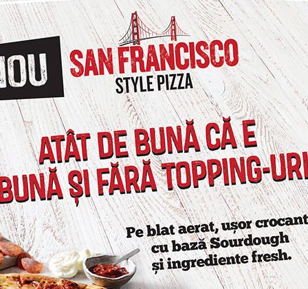 In aceasta vara, Pizza Hut surprinde consumatorii cu un nou produs, San Francisco Style Pizza, pe noul blat aerat si usor crocant