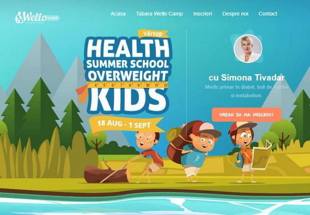 Wello, platforma de sanatate pentru familiile cu copii supraponderali, organizeaza prima tabara gratuita din Romania pentru copiii cu probleme de greutate