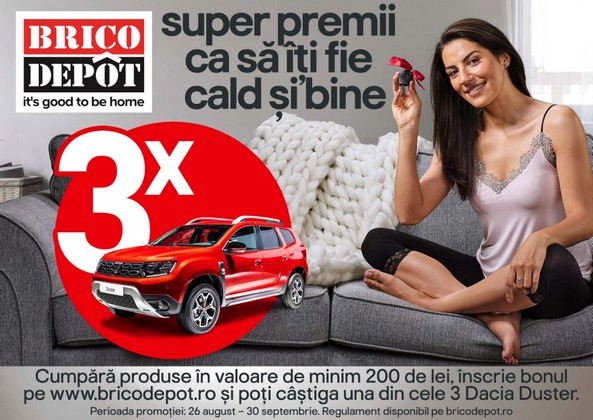 Brico Depôt te pregateste pentru sezonul rece cu o campanie cu super premii