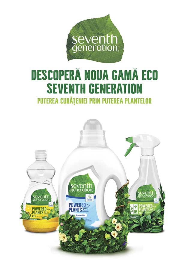Puterea curateniei prin puterea plantelor. Seventh Generation - un nou brand ecologic de home care Puterea curateniei prin puterea plantelor. Seventh Generation - un nou brand ecologic de home care