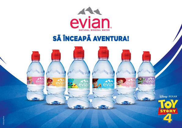 evian® a lansat noua colectie Disney pentru copii, cu etichete speciale Toy Story 4: Sa inceapa aventura!