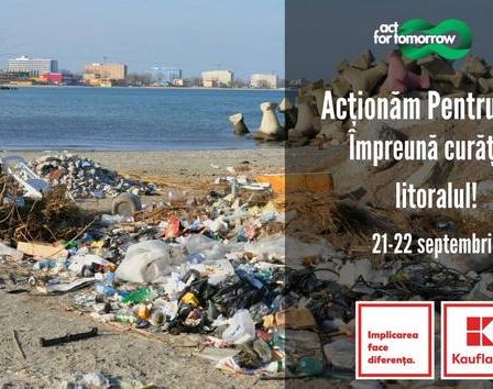 Kaufland Romania si Act for Tomorrow incep programul de curatare de deseuri a litoralului Marii Negre si a apelor din tara