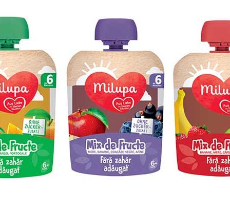 Nou pentru pitic: cinci mixuri de fructe de la Milupa, fara zahar adaugat si usor de consumat