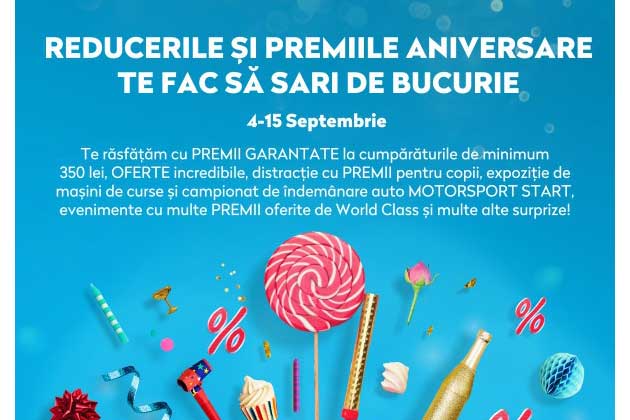 Vulcan Value Centre implineste 5 ani si sarbatoreste cu mii de premii speciale