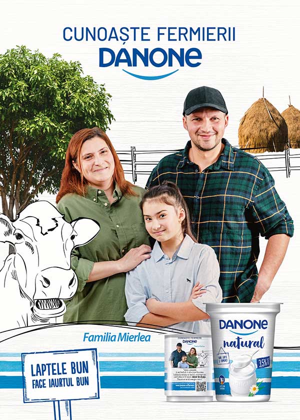 Cunoaste fermierii Danone - Familia Mierlea