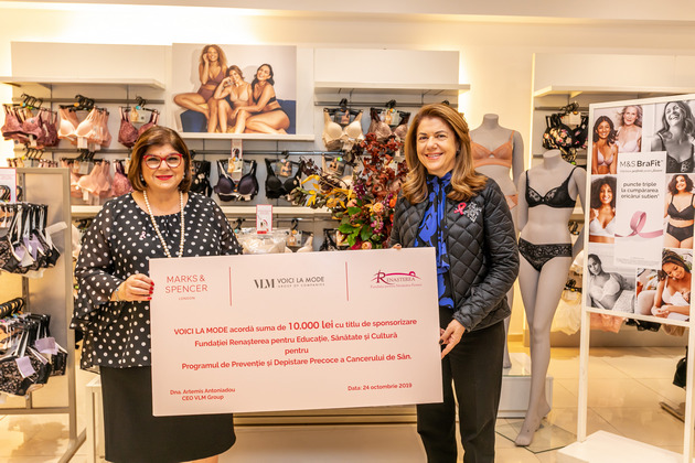 Marks & Spencer sustine campania de prevenire a cancerului de san printr-un parteneriat cu Fundatia Renasterea