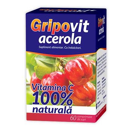 Ai incredere in noul Gripovit ACEROLA - Vitamina C 100% naturala!