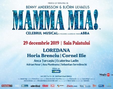 Musicalul "Mamma Mia!", pe 29 decembrie, la Sala Palatului