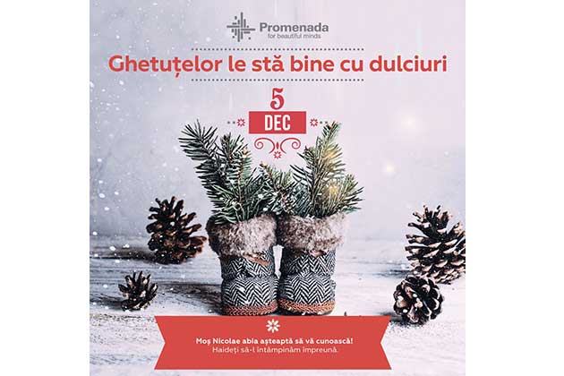 Mos Nicolae vine la Promenada Mall, pe 5 decembrie