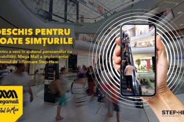 Mega Mall devine primul mall usor accesibil persoanelor cu deficiente de vedere odata cu implementarea, in premiera, a sistemului STEP-HEAR