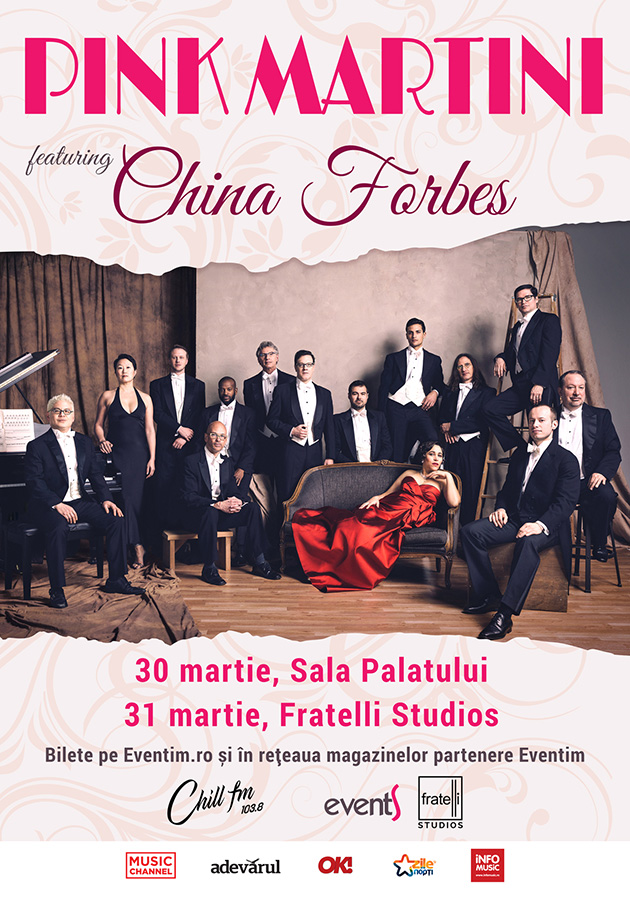 Pink Martini - concert Bucuresti Martie 2020