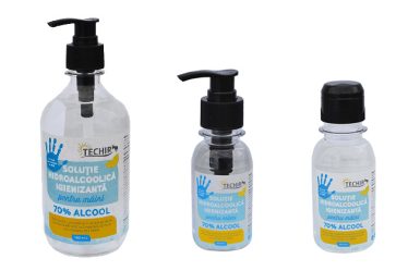 TECHIR lanseaza solutia igienizanta pentru maini cu 70% alcool