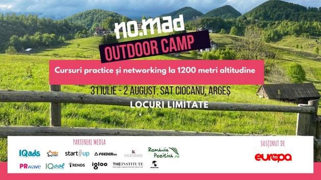 Cursuri practice si networking informal pentru freelanceri la NO.MAD Outdoor Camp
