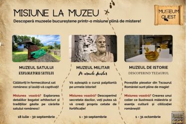 Museum Quest, un nou proiect cultural marca Trapped Room Escape prezinta un treasure hunt interactiv in 3 muzee din Bucuresti