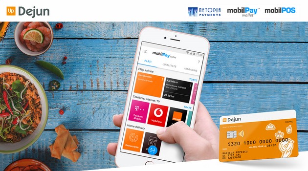 Up Romania, in parteneriat cu NETOPIA Payments, ofera posibilitatea de plata online cu cardurile de masa in platforma mobilPay Delivery