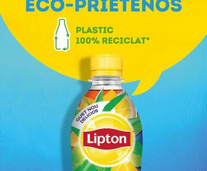 Lipton inoveaza in categoria de Ice Tea si introduce sticla din plastic 100% reciclat si reciclabil