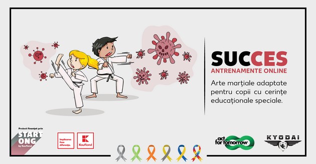 "Succes" - un nou proiect social pentru copiii cu CES, conceput de Clubul Sportiv Kyodai