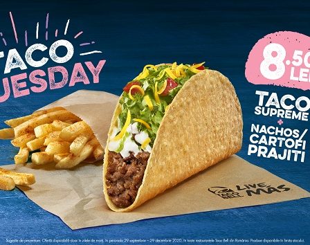 Taco Bell a lansat Taco Tuesday - oferta de marti la Taco, unul dintre cele mai indragite produse din meniu