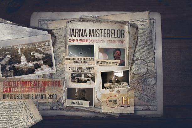 Din 1 decembrie, HISTORY declara deschisa "Iarna Misterelor", prin difuzarea unor seriale documentare tematice