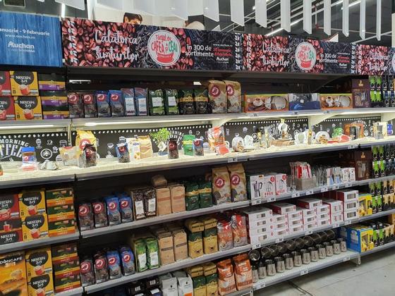 A inceput cel mai mare targ de cafea si ceai din Auchan, cu peste 350 de articole la raft si online