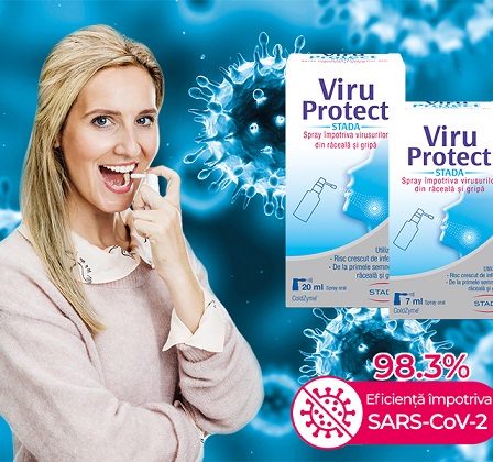 STADA lanseaza in Romania ViruProtect, singurul spray oral cu studii clinice care confirma dezactivarea SARS-CoV-2, cu eficienta de 98.3%