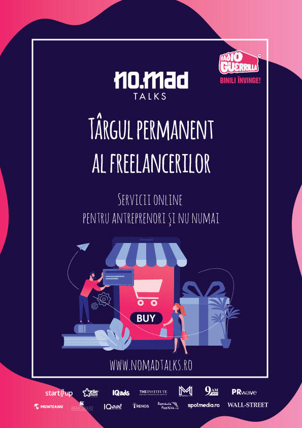 NO.MAD Talks aduna pachete de servicii pentru dezvoltare personala si de business la Targul online al freelancerilor