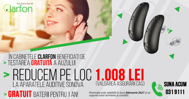 Protejeaza-ti auzul cu Clarfon iar testarea este gratuita
