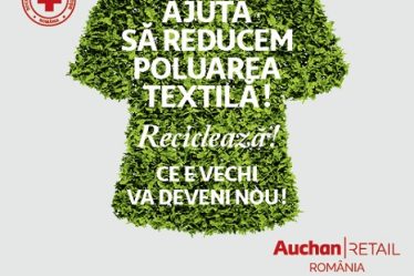 In 5 luni, Auchan a colectat 13 tone de haine si incaltaminte pentru reciclare si donatii