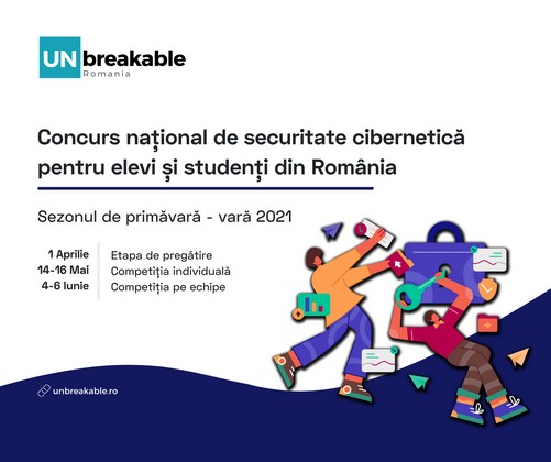 UNbreakable Romania anunta calendarul pentru sezonul de primavara - vara 2021 al concursului national de securitate cibernetica