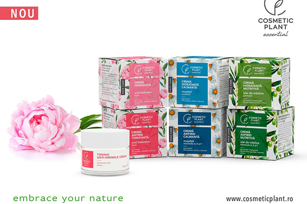 COSMETIC PLANT lanseaza 6 produse noi ce au la baza extract de bujor, musetel si ulei de masline