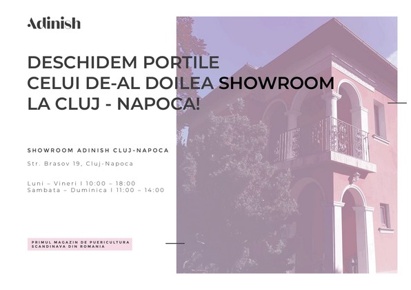 Adinish, primul magazin de puericultura scandinava din Romania deschide portile celui de-al doilea showroom