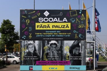 Baneasa Shopping City si asociatia Banca de bine lanseaza campania "Scoala fara pauza", dedicata prevenirii abandonului scolar
