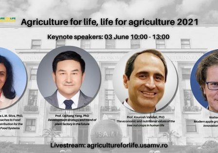 Pol de excelenta in cercetarea universitara, conferinta internationala "Agriculture for Life, Life for Agriculture" isi deschide portile pe 3 iunie 2021 cu peste 900 de lucrari stiintifice inscrise, din 42 de tari