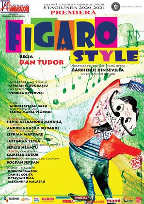 Spectacolul "Figaro Style" - adaptare pentru copii dupa opera "Barbierul din Sevilla" de Gioachino Rossini se joaca, in acest week-end, la Sala Mica a Palatului National al Copiilor
