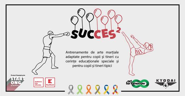 Clubul Sportiv Kyodai a dat startul proiectului social "Succes 2", a doua editie dedicata copiilor cu nevoi speciale