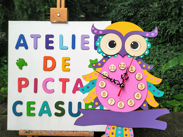 Gradina cu Artisti Atelier de pictat ceasuri