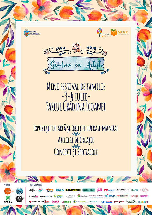 Pe 3 si 4 iulie, Gradina cu Artisti se intoarce in Parcul Gradina Icoanei