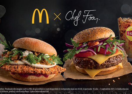 McDonald's lanseaza doi burgeri premium, editie limitata in colaborare cu Chef Foa