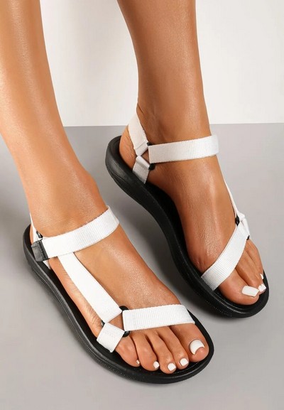 Modele de Sandale de Dama Online cu barete cu arici si inchidere Velcro
