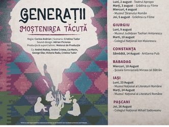 Spectacol de teatru: Generatii - Mostenirea Tacuta, despre impactul experientelor familiei asupra propriei noastre vieti, premiera in Bucuresti