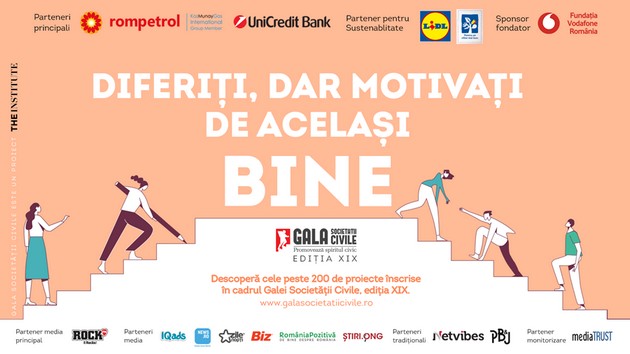 Cauze diferite, dar motivati de acelasi BINE: Castigatorii Galei Societatii Civile 2021 vor fi anuntati pe 30 septembrie live, la Rock FM