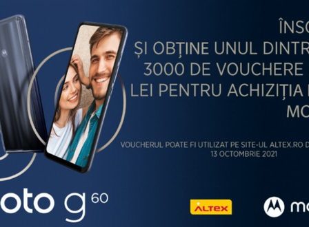 Motorola lanseaza moto g60 si impreuna cu Altex anunta 3.000 de vouchere de 500 lei pentru achizitia telefonului