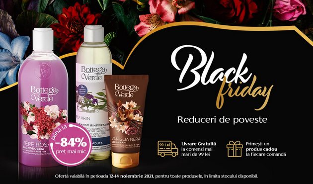 BottegaVerde.ro: 2021 se va incheia cu o crestere a vanzarilor de 25%. De Black Friday reducerile vor ajunge chiar si la 84%