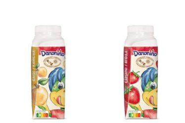 Danone introduce ambalajele sustenabile realizate din 93% materiale pe baza de plante si in categoria de produse pentru copii, la iaurturile de baut Danonino