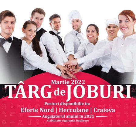Angajatorul Anului in industria ospitalitatii in 2021 organizeaza Targ de Joburi in Eforie Nord, Herculane si Craiova